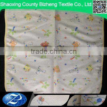 Printted waterproof fabric for baby rubber diaper changing pad