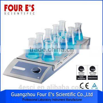 Anti-Corrosion 10-Channel Laboratory Magnetic Stirrer with Stainless Steel Plate with Silicone Film