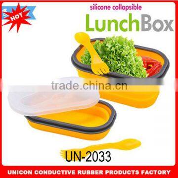 High quality newest lunch box make of food grade silicone