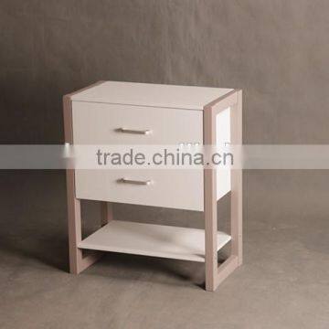 Wholesale living room wood furniture white storage cabinet with drawer