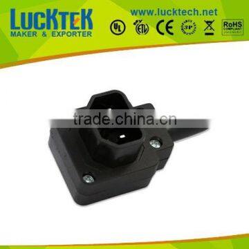 IEC 320 C14 down angle power plug