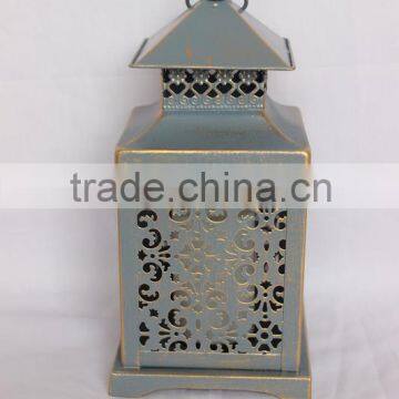 Metal Handmade lantern with LED light for Home decoration