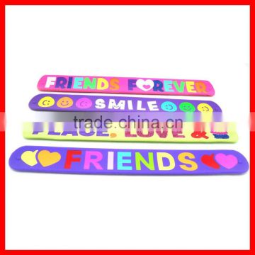 Friendly peace slap bracelets promotional gifts bracelets