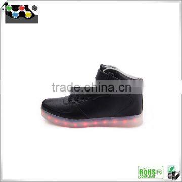 HOT Selling!! 2016 New Product Black Comfortable Led Shoes With Battery for Men photo-3