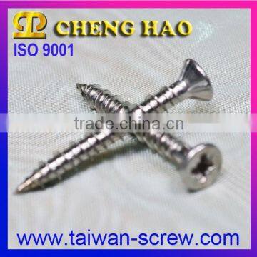 Poiz Flat head Hi-Lo Stainless Steel Chipboard Screws