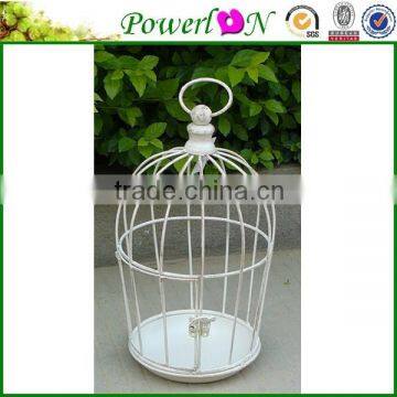 Classical Antique Metal White Vintage Bird Pet Cage Garden Ornament For Wedding Decoration TS05 G00 C00 X00 PL08-5842