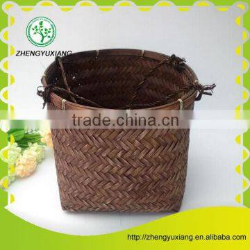 Handmade bamboo household essential picking basket with handles