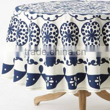 2015 best sale 100% polyester transfer printing Table cloth