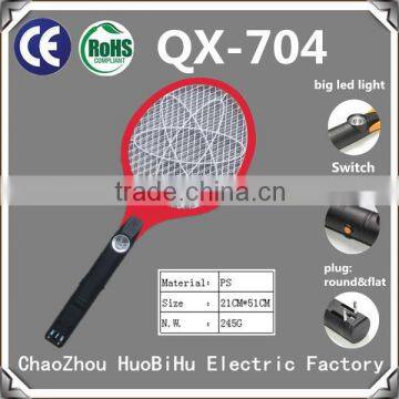 QX704-1 Rechargeable Electric Mosquito Bat Mosquito Killer Mosquito Swatter With Round or Flat Plug