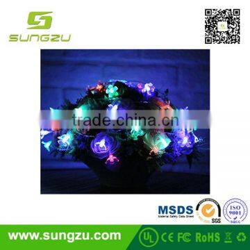 2016 Christmas Holiday Party Wedding Outdoor Decoration Indoor Bettery Solar Lotus Plastic Flower Fairy String Led Lights Quality Choice photo-4