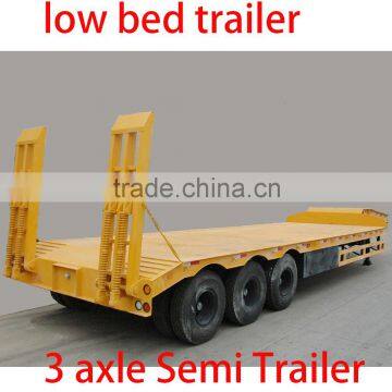 Container 3 Axle Semi Trailer 3 Axle Low-bed Semitrailer Cargo Trailer 6 Wheels Goosneck Semi Trailer