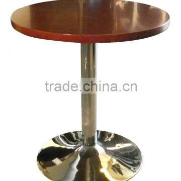 2014 hot sales restaurant table with chrome leg