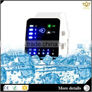 New fashion silicone watch machine stainless steel back water resistant Led watch 7015B