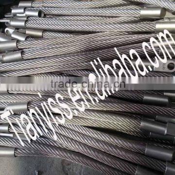 316 ,304 Stainless Steel Wire Rope 1x19 7x7 7x19