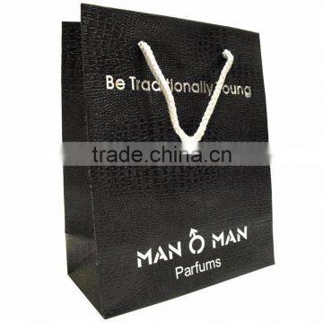 Classical hand black custom printing kraft paper bag