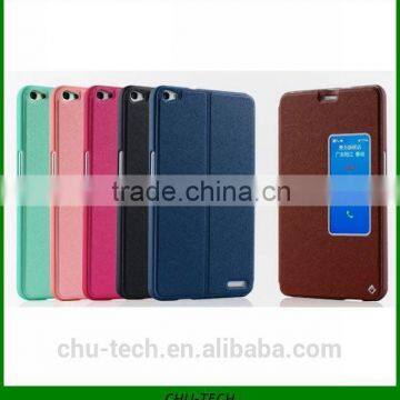 Luxury Genuine Silk Leather Case For Huawei Honor X1 MediaPad X1,High Quality Mobile Phone Case Cover