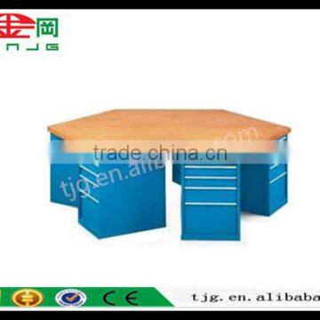 TJG CHINA Hexagonal Work Table And Bench Desk