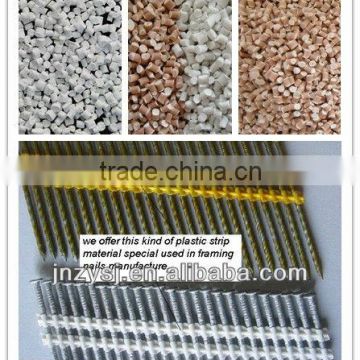 Special modified polypropylene/PP for 21-degree plastic strip nails