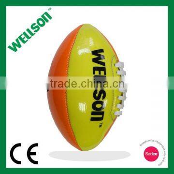 Junior size machine sewn glow-in-dark American football