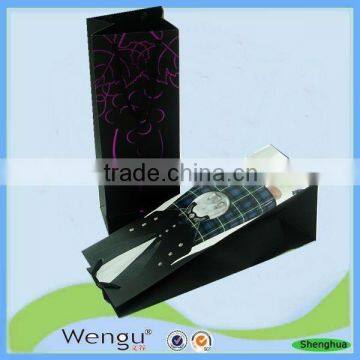 YiWu printed new fancy decorative single wine bottle bags with handle supplier and manufacture