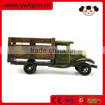 wooden decoration garbage truck toy