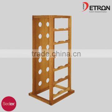 New Designed Wall Mounted Wine Rack Wood Display