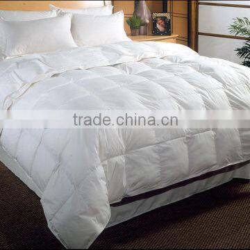 King Size Duck Down Filling White Hotel Quilting Cover Set 100% Cotton Fabric Quilt