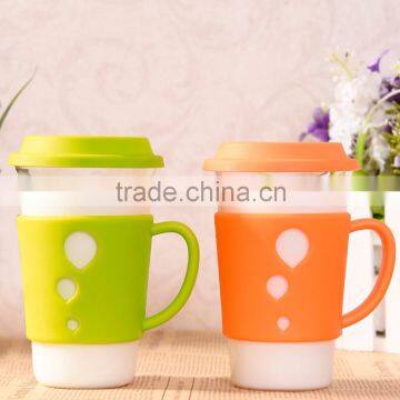 Free samples!Factory sales Double Wall Glass Cup with color