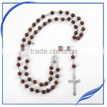 Islamic Prayer Catholic Crucifix Rosary Necklace photo-2