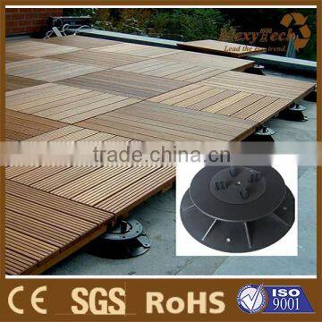 adjustable pedestal for raised flooring and rooftop decks