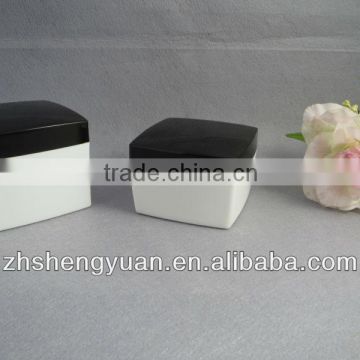 wholesale pastic PP material square cosmetic jar