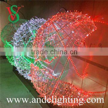 Wholesale 220V LED 3D umbrella motif light street dec light