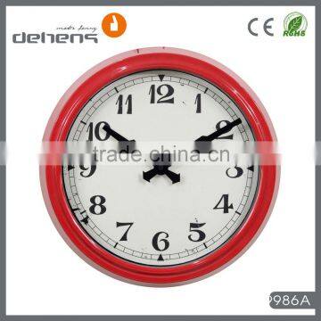 DEHENG 14 inch antique decorative colorful wall clock