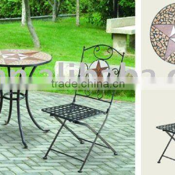 mosaic bistro table and chair