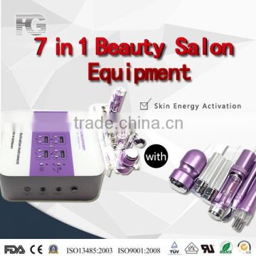 New Products 2015 Cold tighten the skin 7 in 1 beauty equipment jade facial beauty machine salon beauty machine