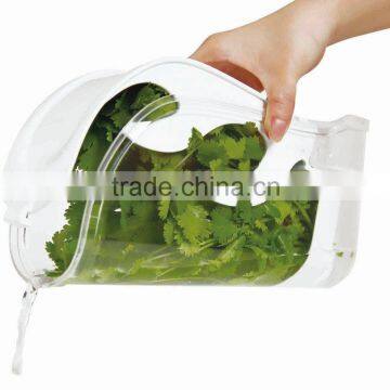 SINOGLASS Trade Assurance Unique Design Easy Access SWING Shape Plastic Herb Keeper photo-3