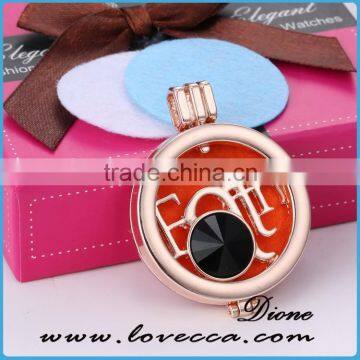 2016 New Design Locket Round Fashion Aromatherapy Perfume Necklace photo-2
