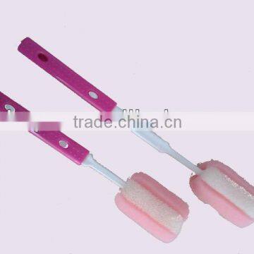 cup bottle cleaning sponge with plastic handle (KP-050)