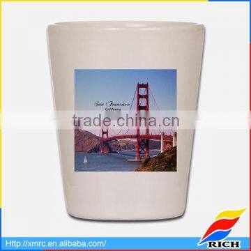 European style small mug ceramic customized shot glasses cheap