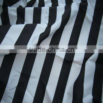 stripe printed polyester peach skin microfiber fabric