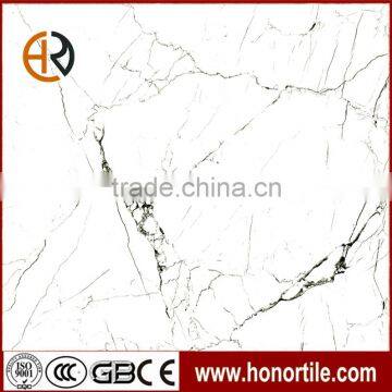 White polished glazed micro crystal tiles