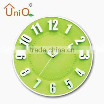 green customized decorative wall clocks supplier