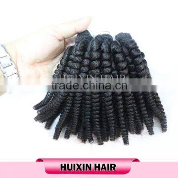 Mongolian kinky curly hair human hair weaving, after washing, you can get the afro kinky curly!