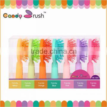 Professional Manufacturer Supplier Plastic Handle Hair Brush With Hair Elastic photo-5