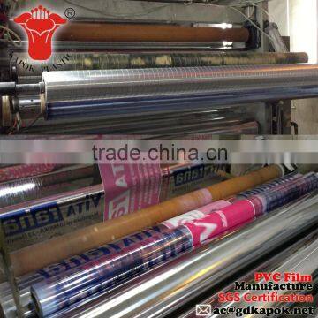 Mattress printed plastic pvc film roll