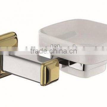 chrome and gold finish soap dish holder WCG5225