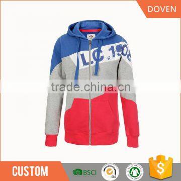 wholesale OEM zip up hoodie jersey full zipper hoodie