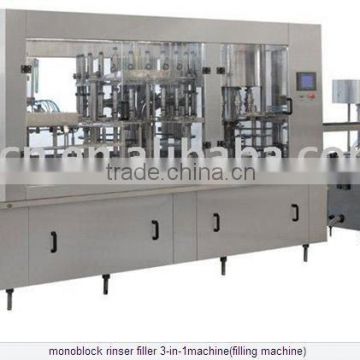 monoblock rinser filler 3-in-1machine(filling machine)