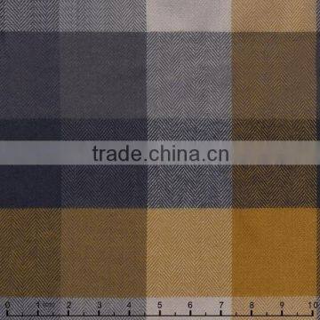 High Quality Big Color Check Cotton Tencel Flannel Shirt Fabric photo-3