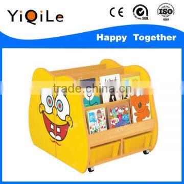 Guangzhou Factory Cheap Price Novel Design Wooden Book Rack for Kids